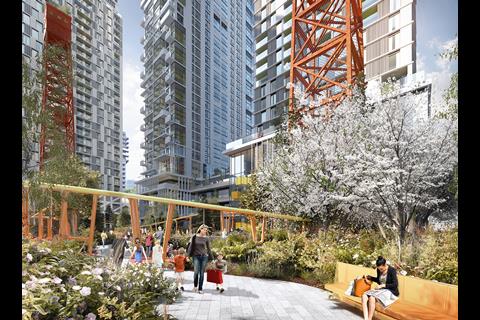 Millharbour Village by Studio Egret West and Hawkins Brown